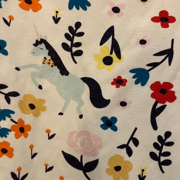 ❤️ 2/$20 Hanna Andersson 100% Organic Cotton PJ set, Size 10 floral woodland - Picture 5 of 15